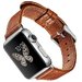 Curea iUni compatibila cu Apple Watch 1/2/3/4/5/6/7, 38mm, Vintage, Piele, Brown